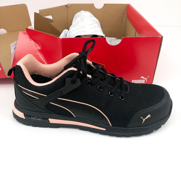 PUMA Safety Levity Knit Low Work Shoes Sneaker 9 Black ASTM EH Comp Toe NIB - Picture 8 of 10